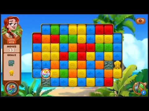 Lost Island Blast Adventure Level 672 - NO BOOSTERS 🏝️ | SKILLGAMING ✔️