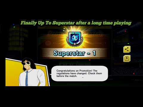 Finally, up to Superstar rank in Captain Tsubasa Dream Team Ranked PVP #14