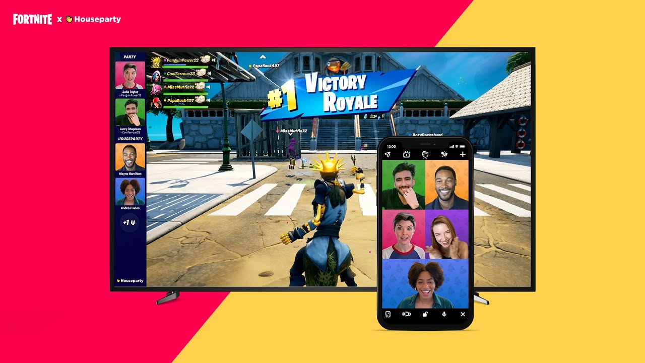 Cast your Houseparty video into Fortnite with Fortnite Mode - YouTube