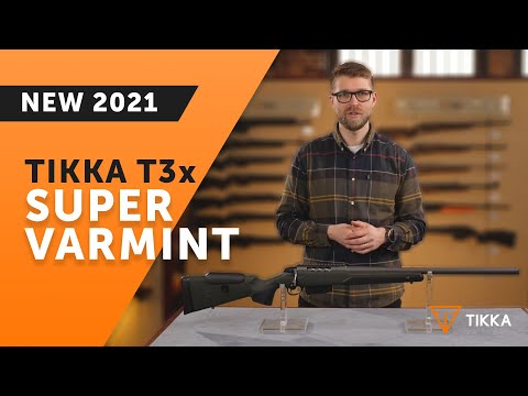 Tikka T3x Super Varmint Green Cerakote Rifle Green