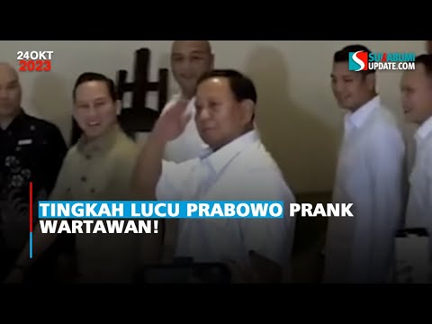 Tingkah Lucu Prabowo Prank Wartawan!