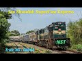 Train No 02084 Jan Shatabdi SuperFast Express Cruising Towards Kumbakonam With 22872 WAP 4 NST
