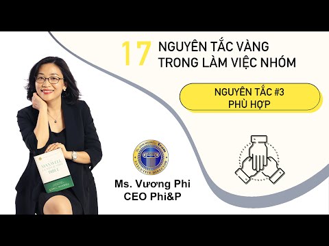 03| Nguyên tắc PHÙ HỢP | 17 Nguyên tắc vàng trong làm việc nhóm | John C. Maxwell | Phi&P