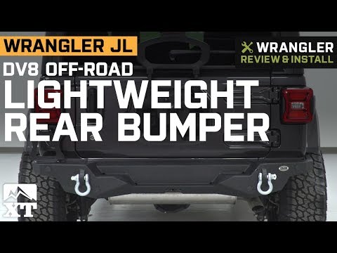 Jeep Wrangler JL DV8 Off-Road Lightweight Rear Bumper (2018-2019) Review & Install
