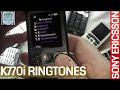 Sony Ericsson K770i Mobile Phone Ringtones Startup Shutdown 71 Seconds Of Side By Side Ringtones