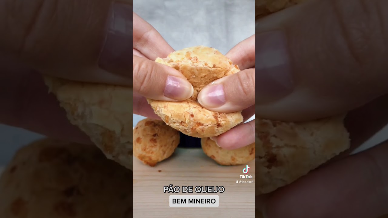 Pão de queijo tradicional feito em casa (sem glúten)