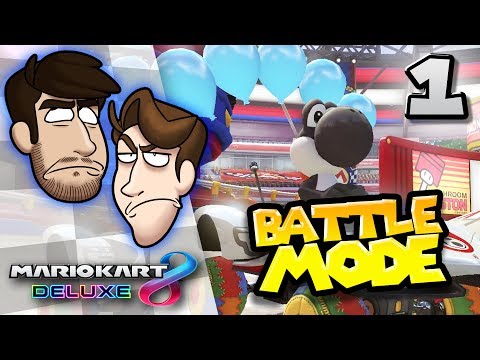 SuperMega Plays MARIO KART 8 VS - EP 1: Big Bouncy Balloon Boys