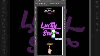 How to create typography with open-type font/ HLGRAPHICS