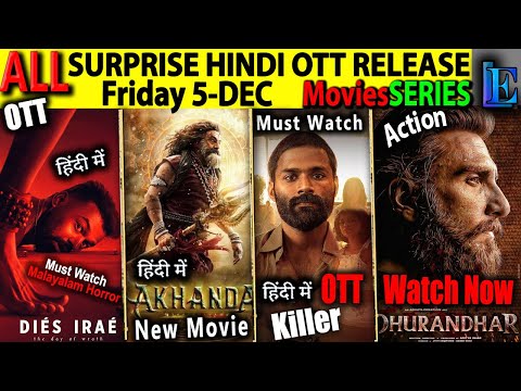 Surprise FRIDAY New Hindi OTT Release DEC-2025 l Akhanda2, Kuttram, DhurandharSouthCrimeMoviesSeries