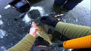 Catching My PB Walleye thru Thin Ice!  **Terrible GoPro Footage** (2023-2024 Season Opener)