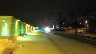 preview picture of video '[VR] IC2 train nr. 189 pulled by 2 Class Sr 2 locomotives from Helsinki to Tampere passing...'