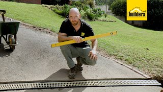How to install an Easy Drain, clip together drainage
