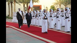 الاستقبال الرسمي لرئيس مجلس الوزراء السيد عادل عبد المهدي من قبل امير دولة قطر.