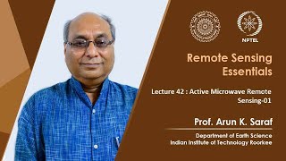 Lecture 42: Active Microwave Remote Sensing-01