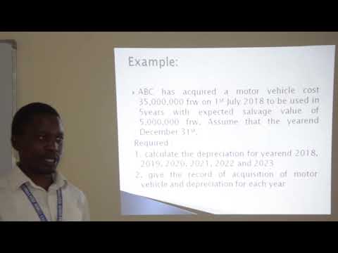 TVET: Prepare end of the Year adjustment-Depreciation