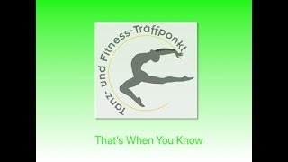 That's When You Know Line Dance