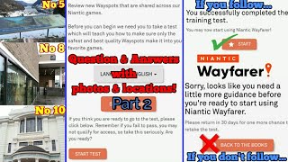 Niantic Wayferer Test Questions & Answers Part 2 | Top 10 Questions with Real Photo & Location