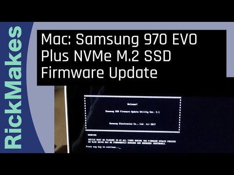 Mac: Samsung 970 EVO Plus NVMe M.2 SSD Firmware Update
