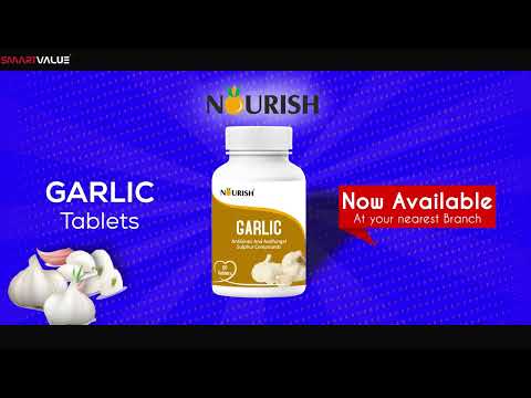 Nourish garlic tablets, 60 capsules