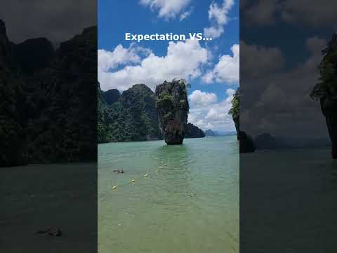 Expectations vs Reality James Bond Island PHUKET THAILAND | Khao Phing Kan Phang Nga #shorts #mrnnm