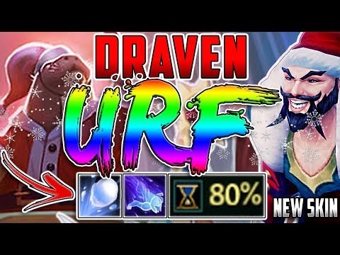 4000 GOLD AT 5 MIN ! NEW URF SANTA DRAVEN ! 25+ KILLS ! DRAVEN AK 47
