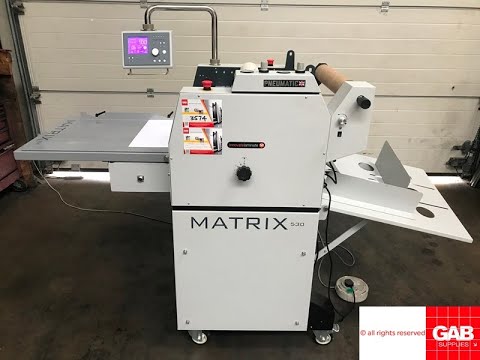 matrix mx 530p thermal laminator with hot foil effect attachment   Gab Supplies Ltd   2019