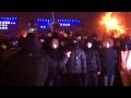Футбольные фанаты защищают Евромайдан 