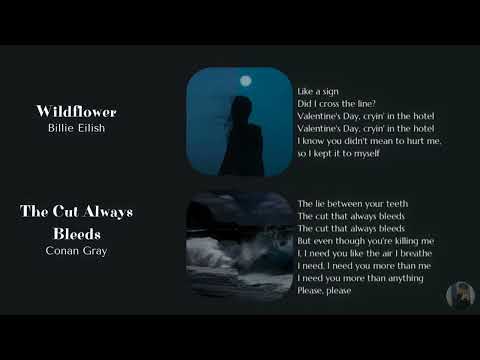 The Cut Always Bleeds x Wildflower - conan gray x billie eilish (Mashup)