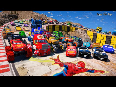 NEW Disney Pixar Cars Unboxing Review | Lightning McQueen Police Jacskon Storm High Impact & Friends