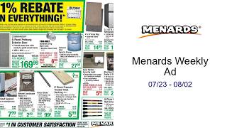 Menards Weekly Ad 07/23 - 08/02