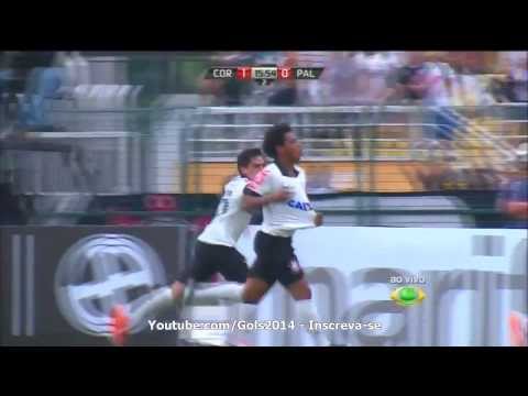 Gol de Romarinho Corinthians 1 x 0 Palmeiras Paulistão 16/02/2014 HD 2014