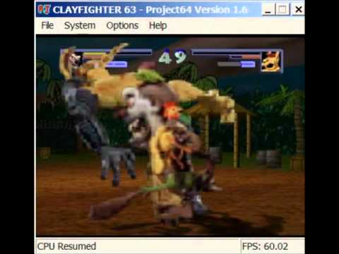 GSCentral.org - Clayfighter 63 1/3 (N64) - Extra Characters/Secret Options (GS)