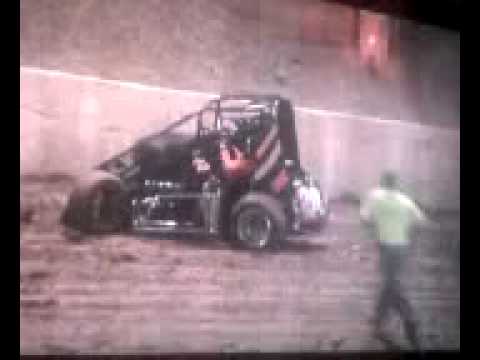 Adam Wallis Midget Crash