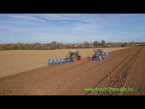 Fendt 728 + Lemken Juwel 8 MV & Fendt 722 V + Zirkon 12/300 + Saphir 10 -D.Libert + V.Monard (Heers)