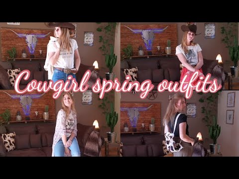SPRING OUTFITS! 🤠 Cowgirl Edition | Cowgirl Sarah 🤠