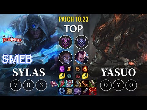KT Smeb Sylas vs Yasuo Top - KR Patch 10.23