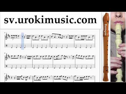 Hur Man Spelar Blockflöjt (Barock) Jonas Blue - Mama Noter Tabs Del#2 um-i492