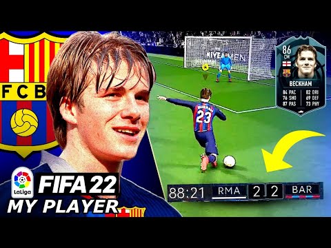 BECKHAM 90TH MINUTE WINNER VS REAL MADRID?!😱 - FIFA 22 Beckham Player Career Mode EP7