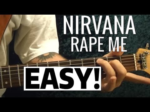 Rape Me by Nirvana - EASY Guitar Lesson