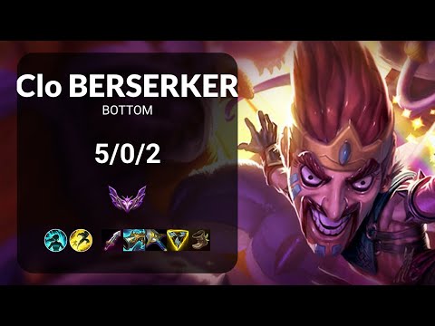 Clo Berserker Draven vs Kai'Sa BOTTOM - KR MASTER Patch 13.13