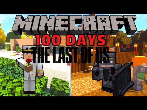 100 Days Survival: Epic Last of Us x Minecraft Mashup!