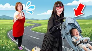 【寸劇】私の赤ちゃんを返して！悪ママに赤ちゃんを取られちゃった＞＜！？小学生が捕まった赤ちゃんを救出できる？悪いママから可愛い妹を取り返そう！