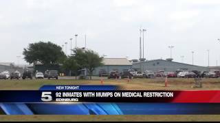 Hidalgo Co. Jail Inmates on Medical Restriction due to Mumps