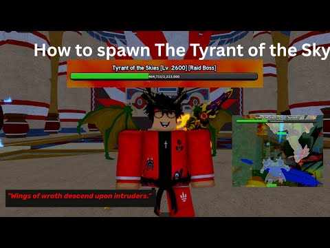 How To Spawn The Tyrant of the Sky New Raid Boss in Blox Fruits (Easy)
