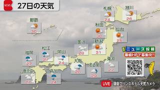 5月27日の天気
