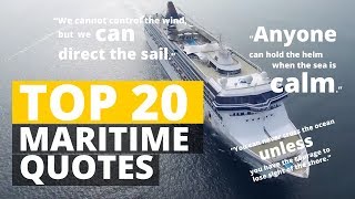 Top 20 Maritime & Sea related inspirational quotes