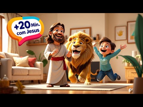 MARATONA de Músicas Gospel INFANTIL | +20 Minutos com Jesus - Vol. 6