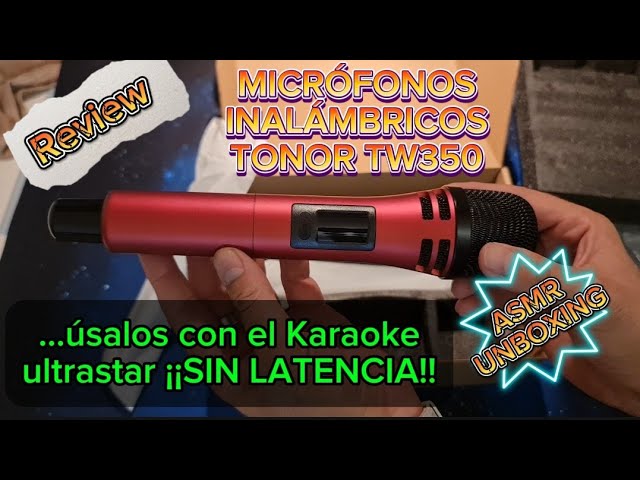 Vídeo relacionado con TONOR Micrófono Inalámbrico, Sistema de Micrófono de Mano Inalámbrico de Metal UHF con Receptor Recargable, Salida de 1/4" para Amplificador, Sistema PA, Máquina de Karaoke, 60m (TW620), Plata