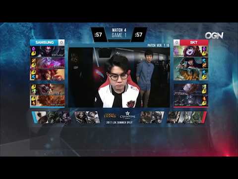 [31.05.2017] SSG vs SKT [LCK Summer 2017] Highlights Game 1 SSG Crown Taliyah VS SKT Faker Orianna