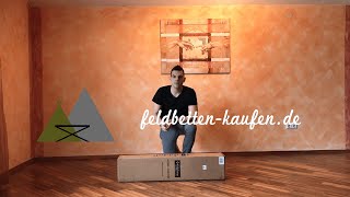 Feldbett Test! - Feldbett: KingCamp Unboxing / Review